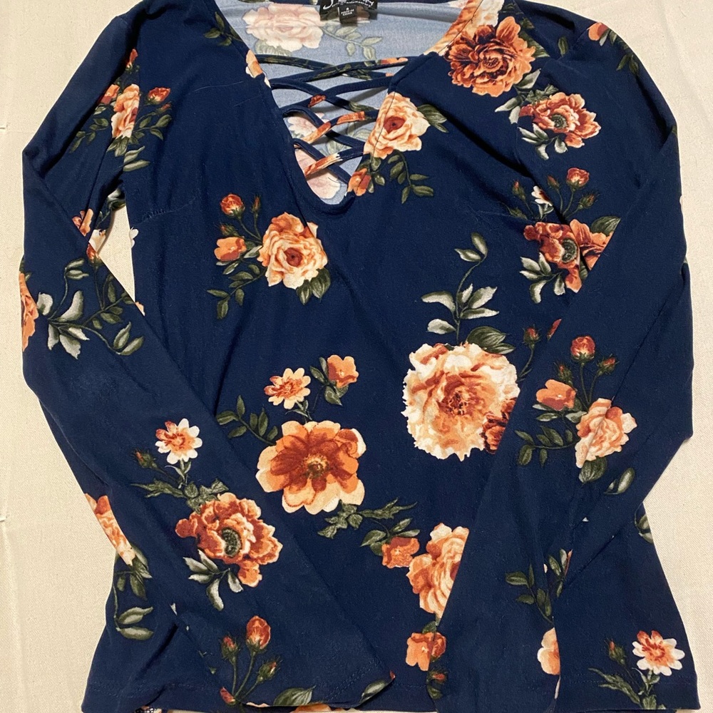 Floral long sleeve shirt
